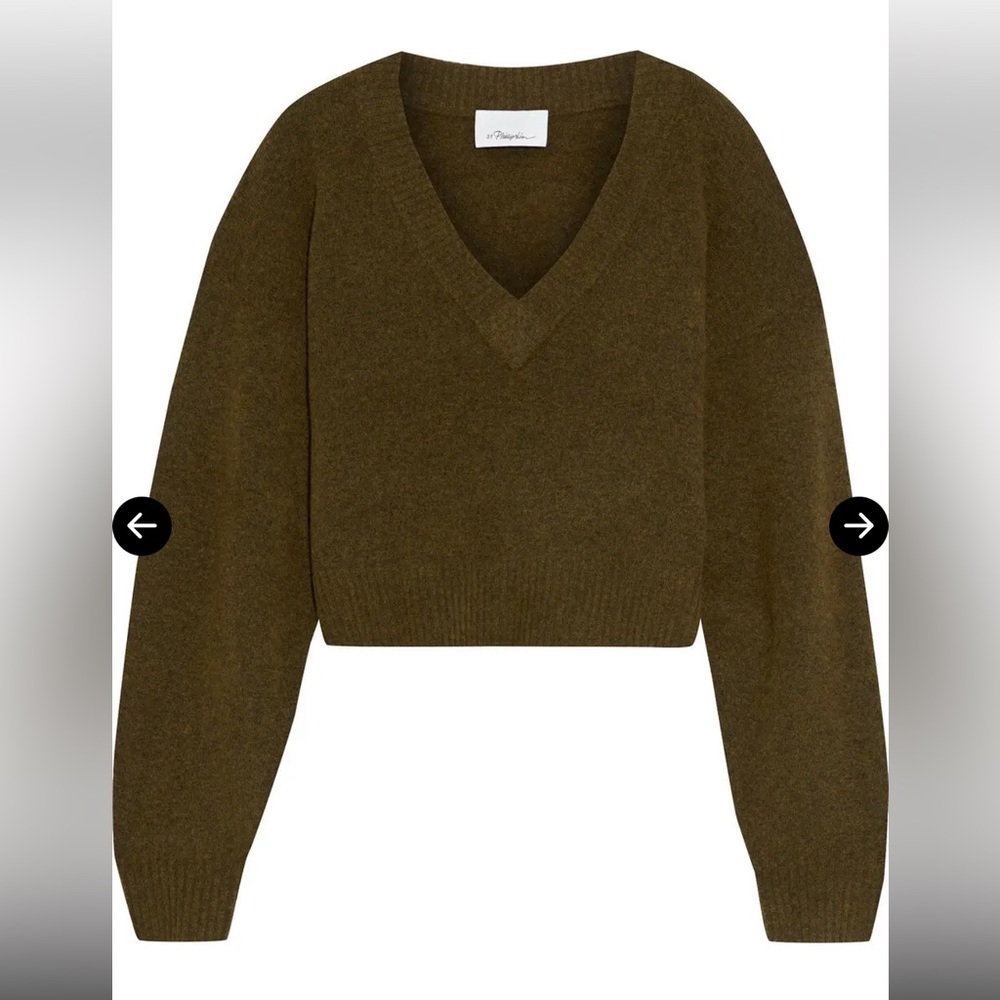 3.1 Phillip Lim cropped v neck sweater